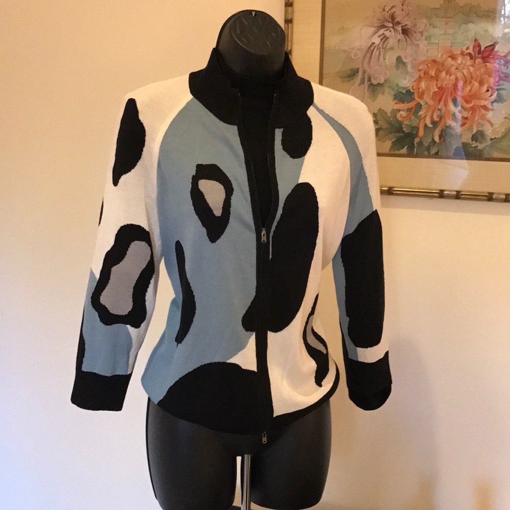 St. John zippered sweater