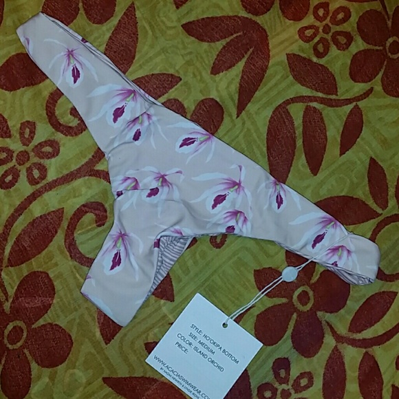 New acacia island orchid ho'okipa bikini bottom M - Picture 4 of 6