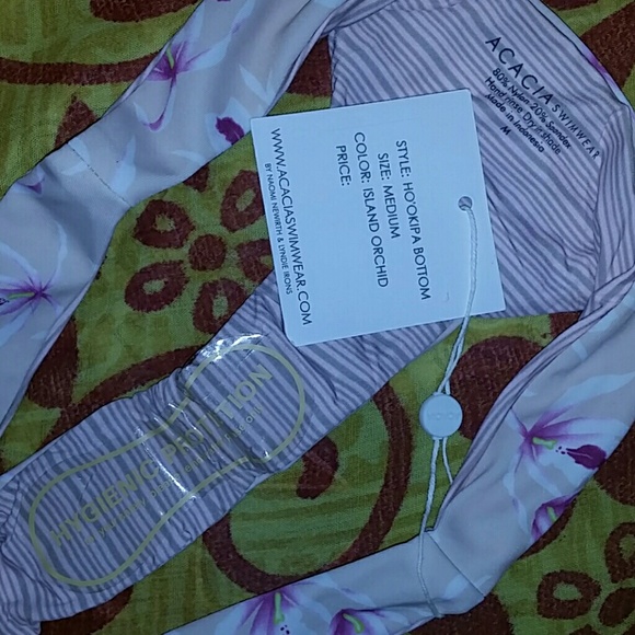 New acacia island orchid ho'okipa bikini bottom M - Picture 6 of 6