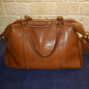 Madewell Glasgow Satchel in English Saddle