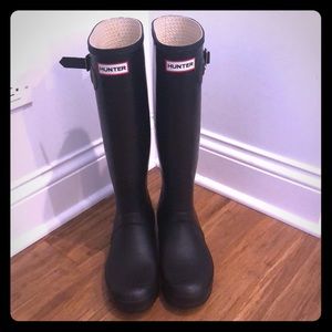 Genuine Hunter Original Tall Rain Boots - Black 9W