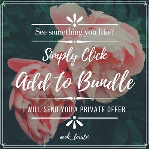 Bundle your Likes & I’ll send you an offer