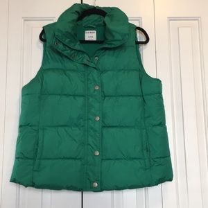 Old Navy size XL green puffy vest