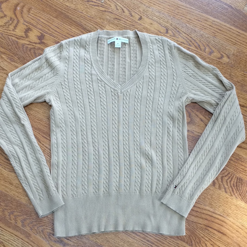 TOMMY HILFIGER | beige cotton sweater