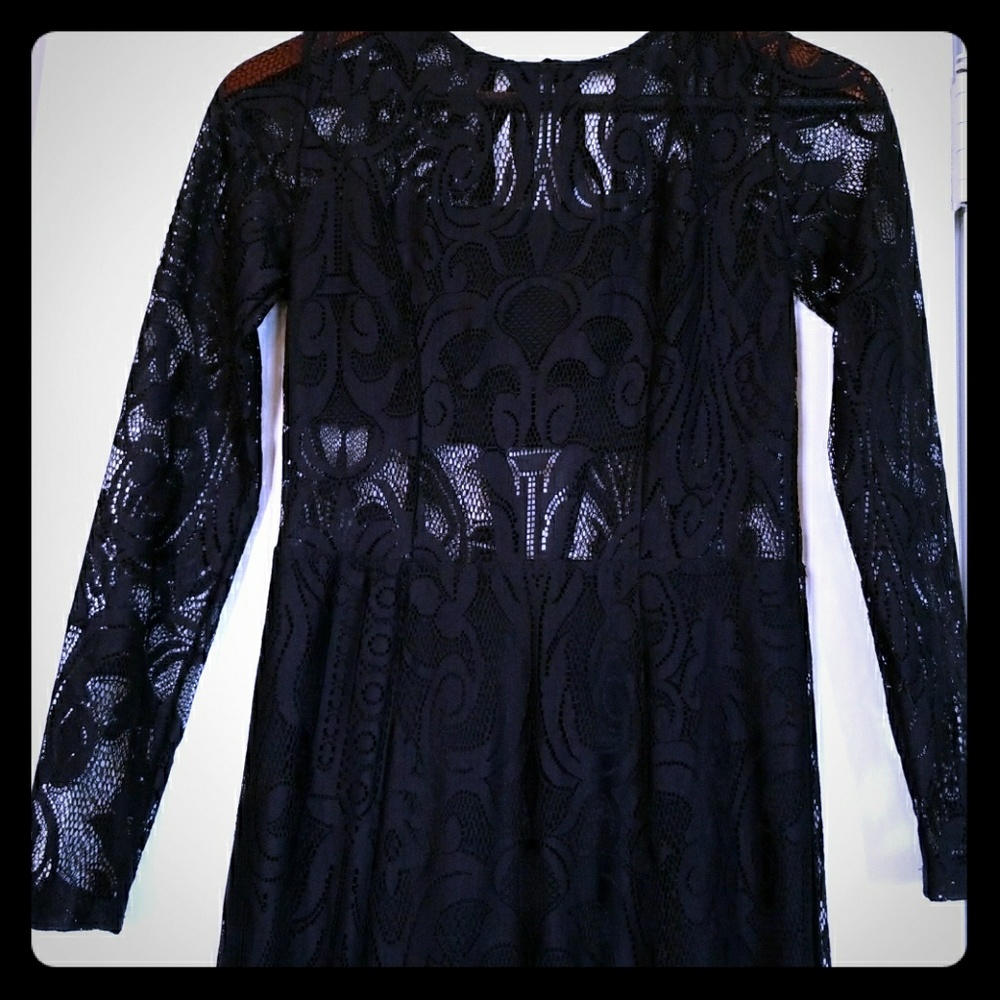 Long Black Lace dress