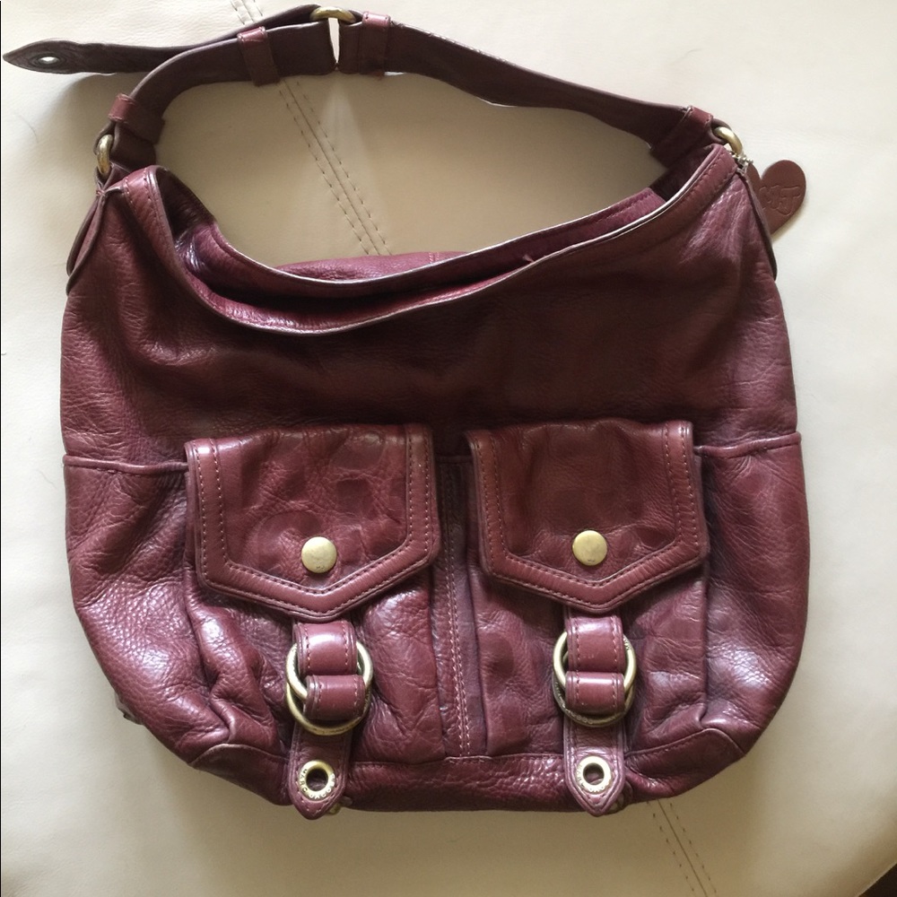 Marc by Marc Jacobs RARE Burgundy leather hobo bag
