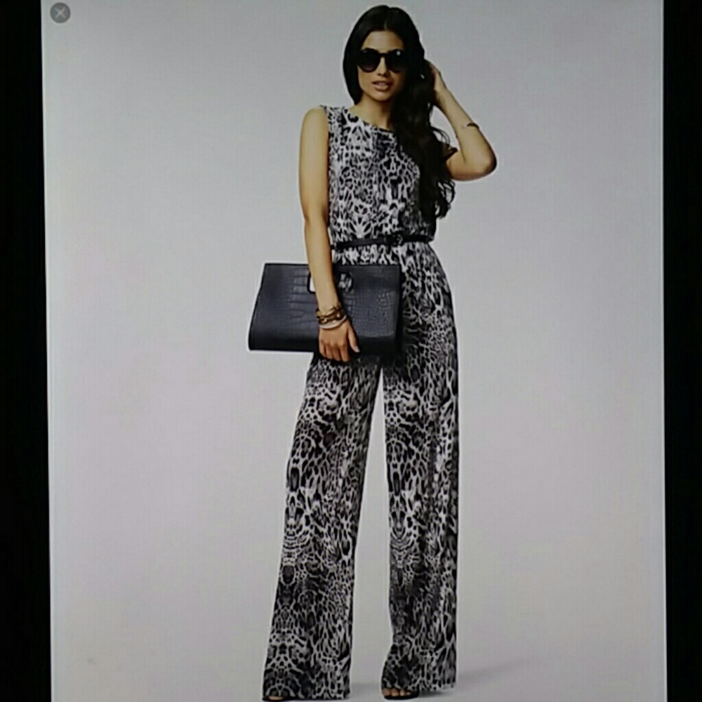 Snow Leopard Jumpsuit Size L