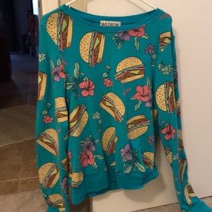 Wildfox cheeseburgers jumper sweater