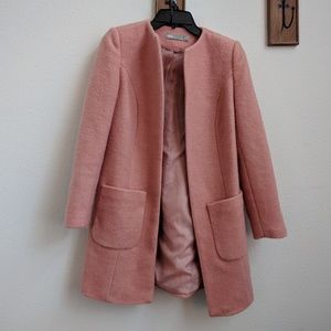 ASOS Petite Pretty Pink Wool Coat