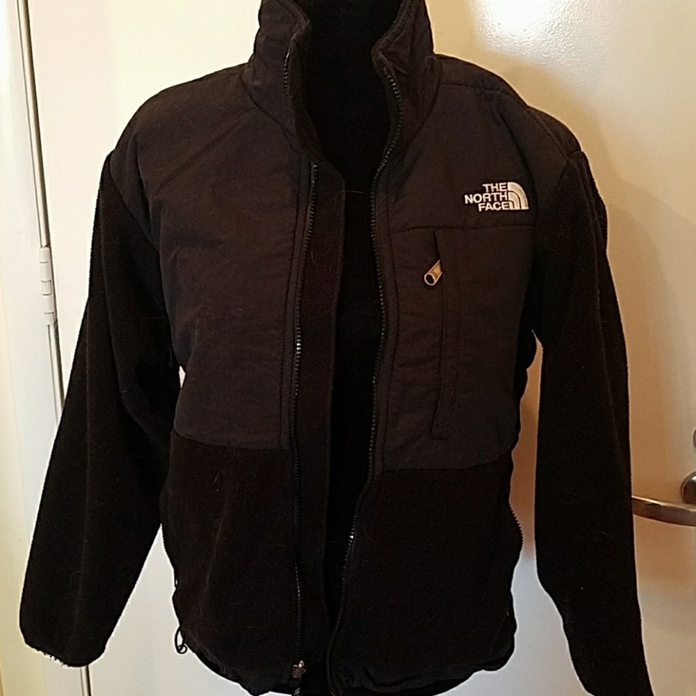 North Face black on black Denali jacket