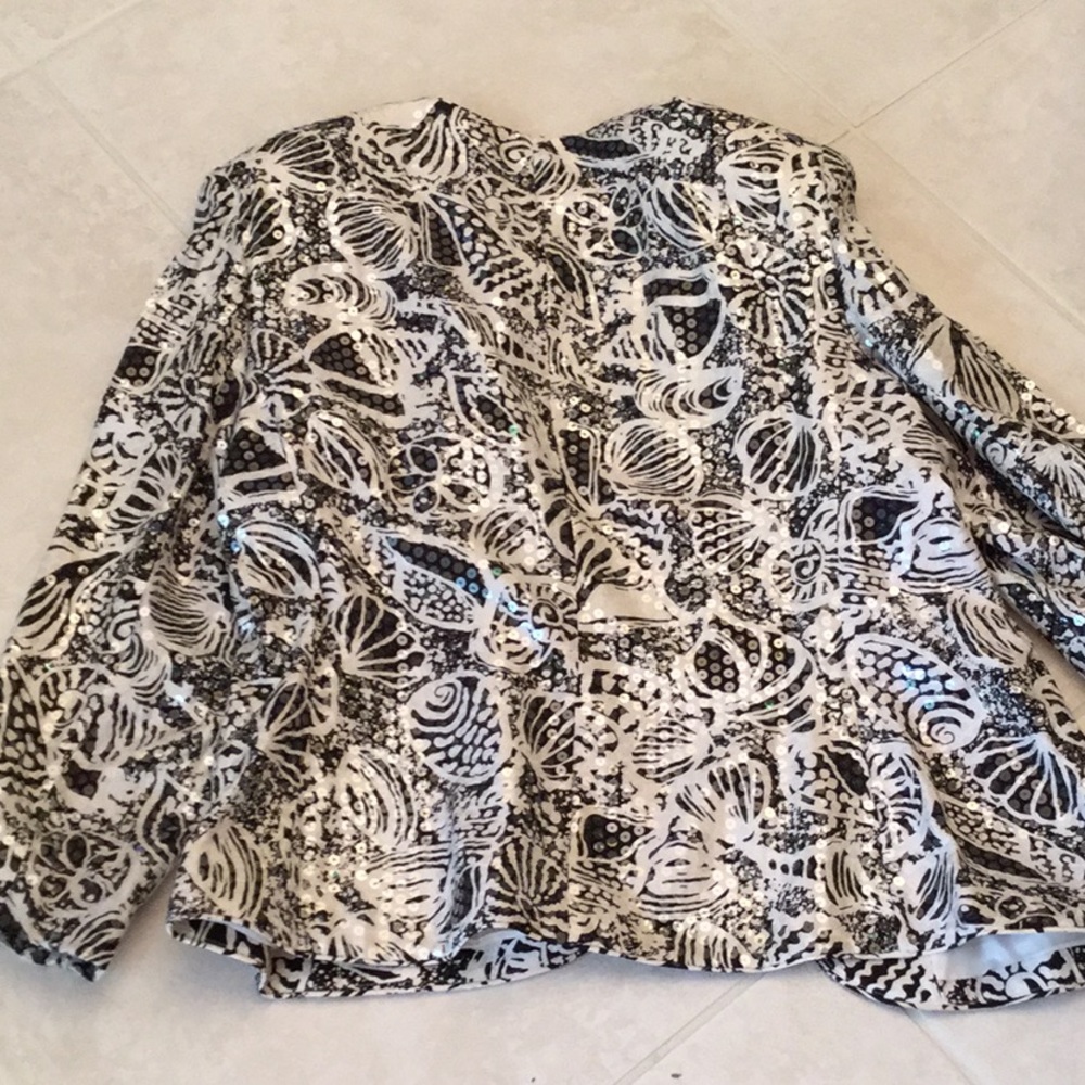 Sequin Jacket Euc - image 2