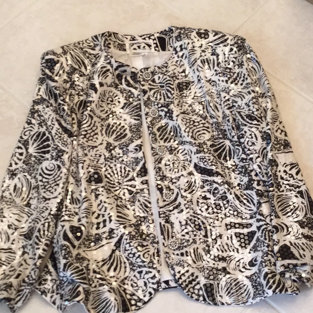 Sequin Jacket Euc - image 1