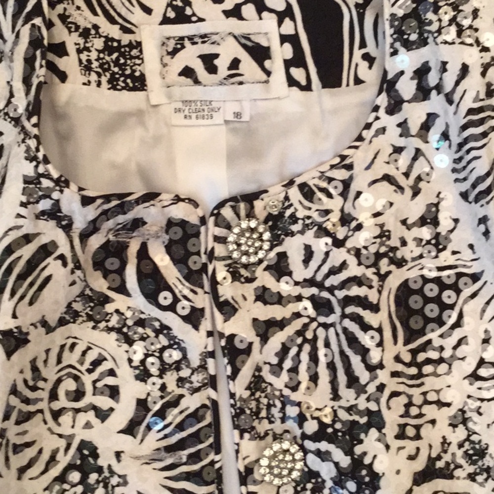 Sequin Jacket Euc - image 3