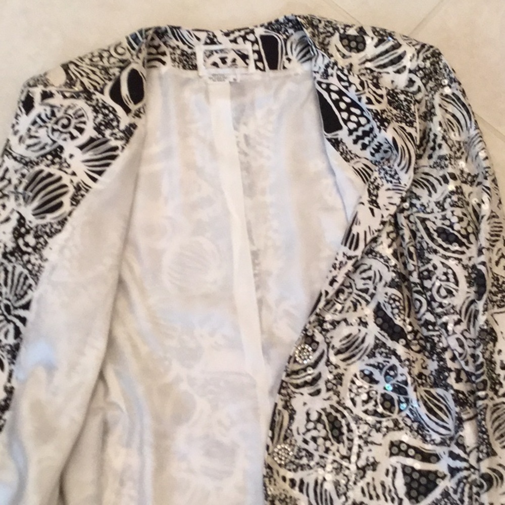 Sequin Jacket Euc - image 4