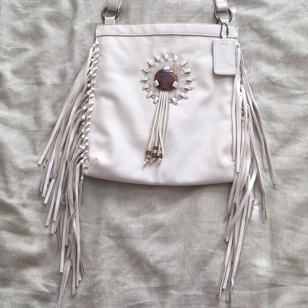 Fringe crossover body bag boho