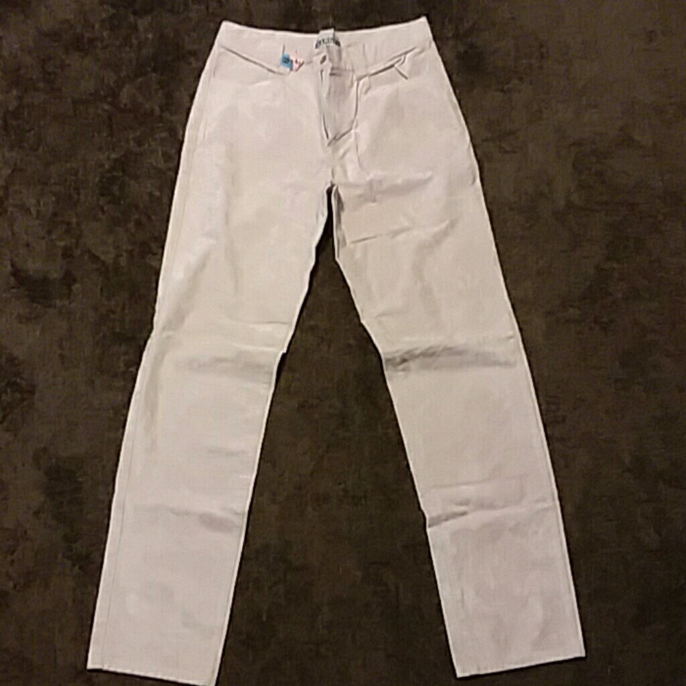 Pink crush velvet pants. 32" length