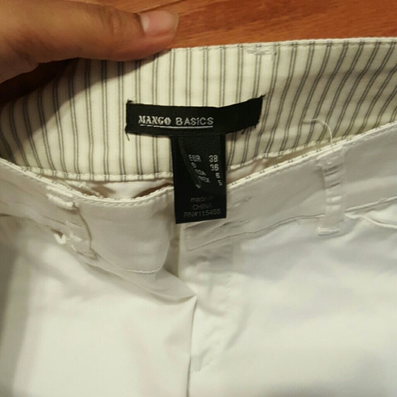 SALE!!🎉 MANGO BASIC WHITE TROUSER - Picture 3 of 5