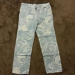 Paisley print pants. 32"length