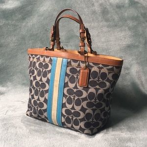 Coach Blue Accented Shoulder Bag