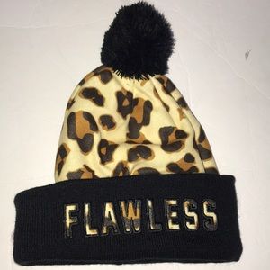 Flawless leopard print beanie