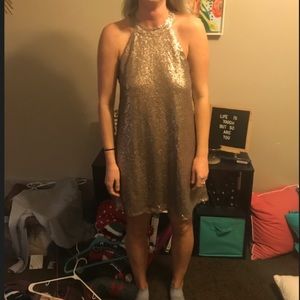 Sequin Gold One Clothing Dress New Year's Eve