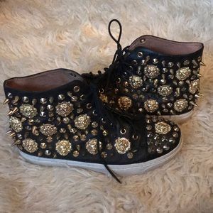 Jeffrey Campbell studded & spiked high tops