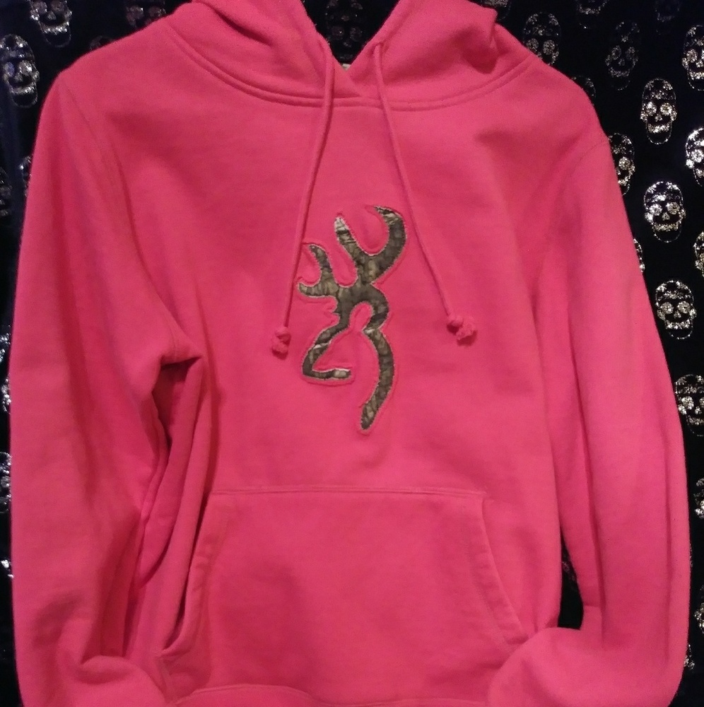 Browning Pink Hoodie with Deer