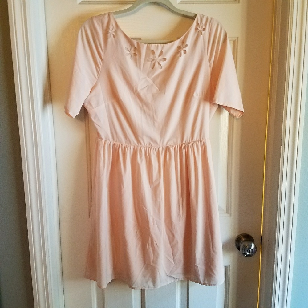 Adorable floral neck dress