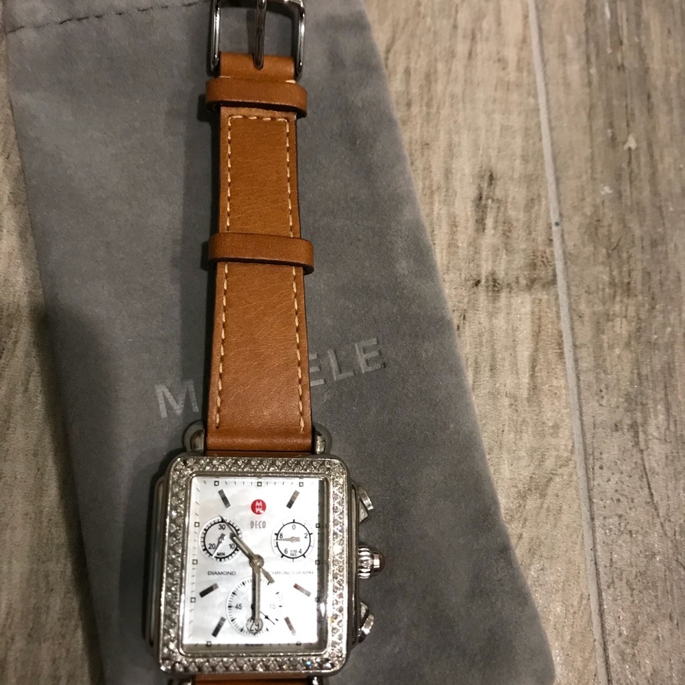 Michele Brown 18mm Watch Strap