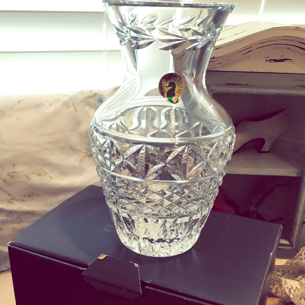 XPOSTED SOLD Waterford crystal 7 inch vase