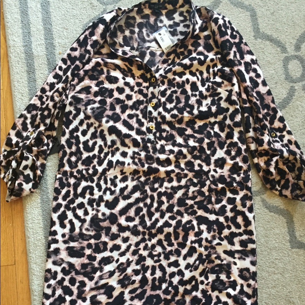 Leopard Shirt Dress NWT The Limited