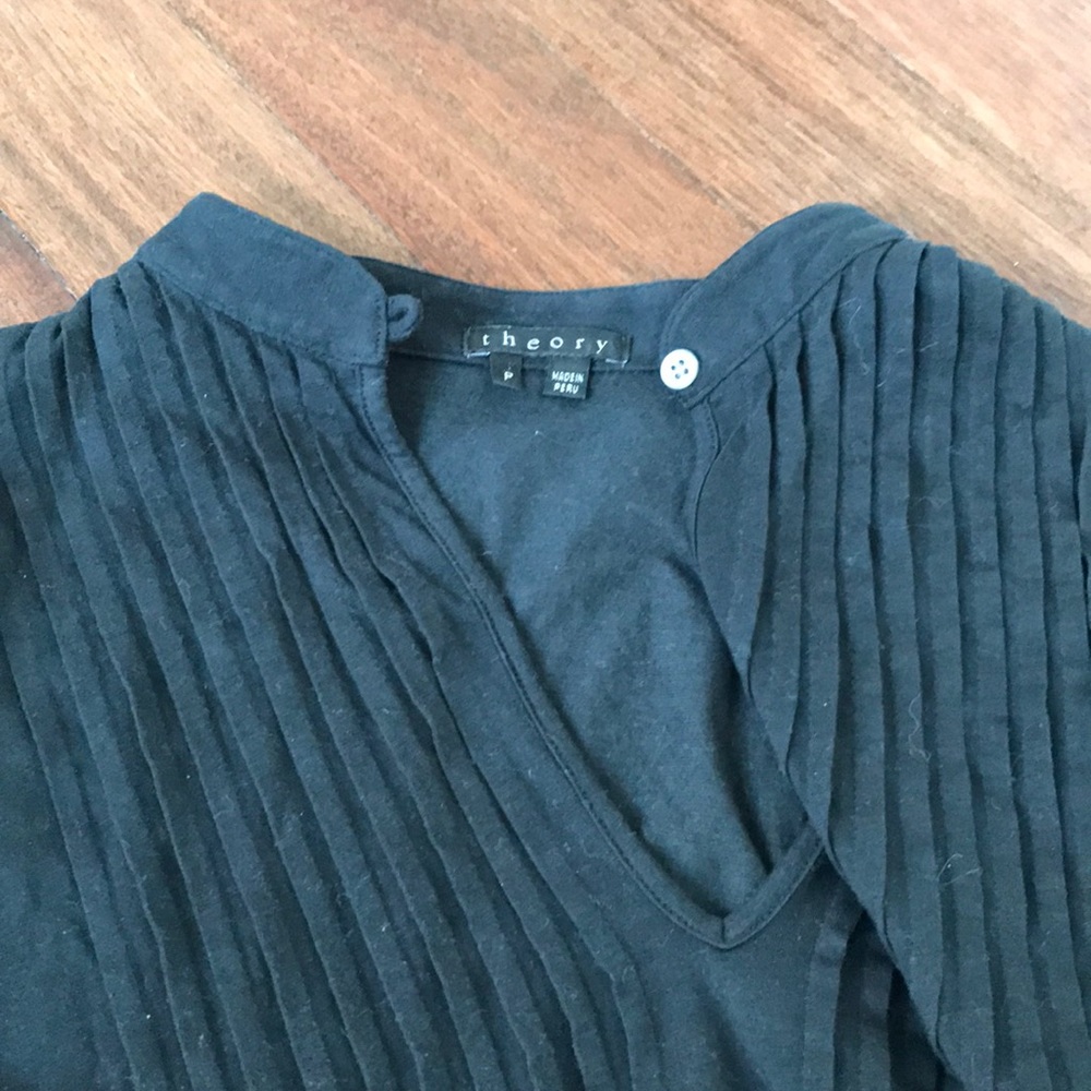 Theory cotton black top P