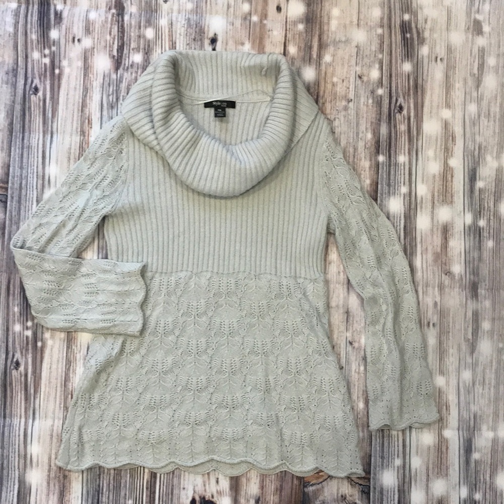 Cowl-neck sweater