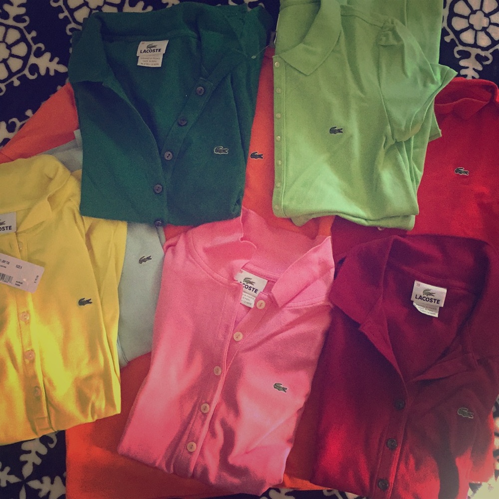 8 Lacoste Shirts