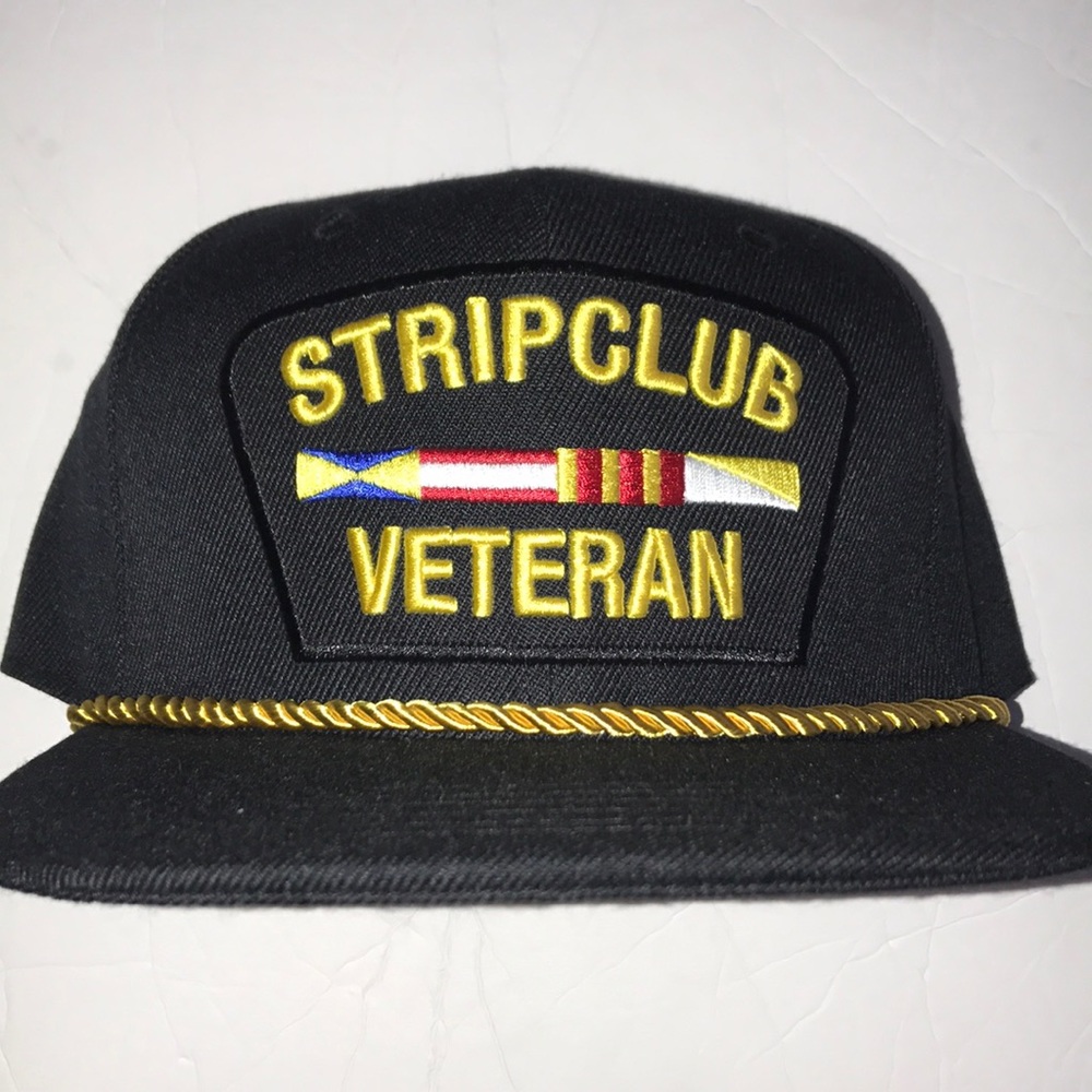Strip club veteran hat black
