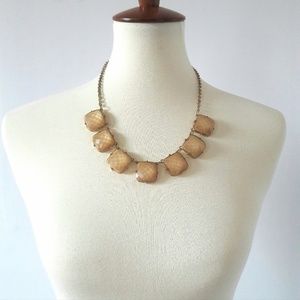 Vintage Gold Tone Faceted Necklace