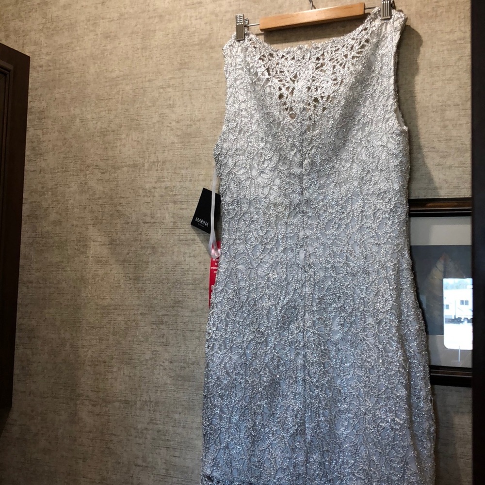 NWT long floor length maxi dress slit evening, prom dress, event, party - Picture 8 of 9