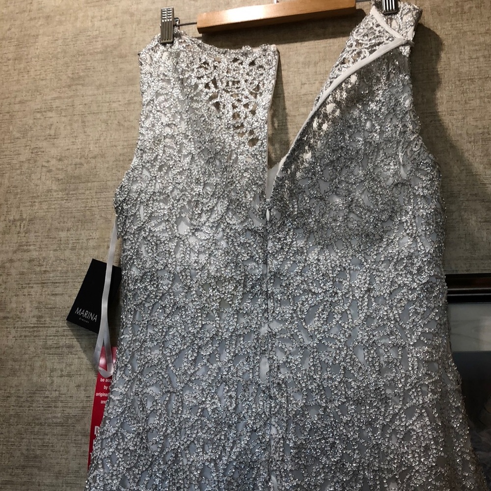 NWT long floor length maxi dress slit evening, prom dress, event, party - Picture 9 of 9