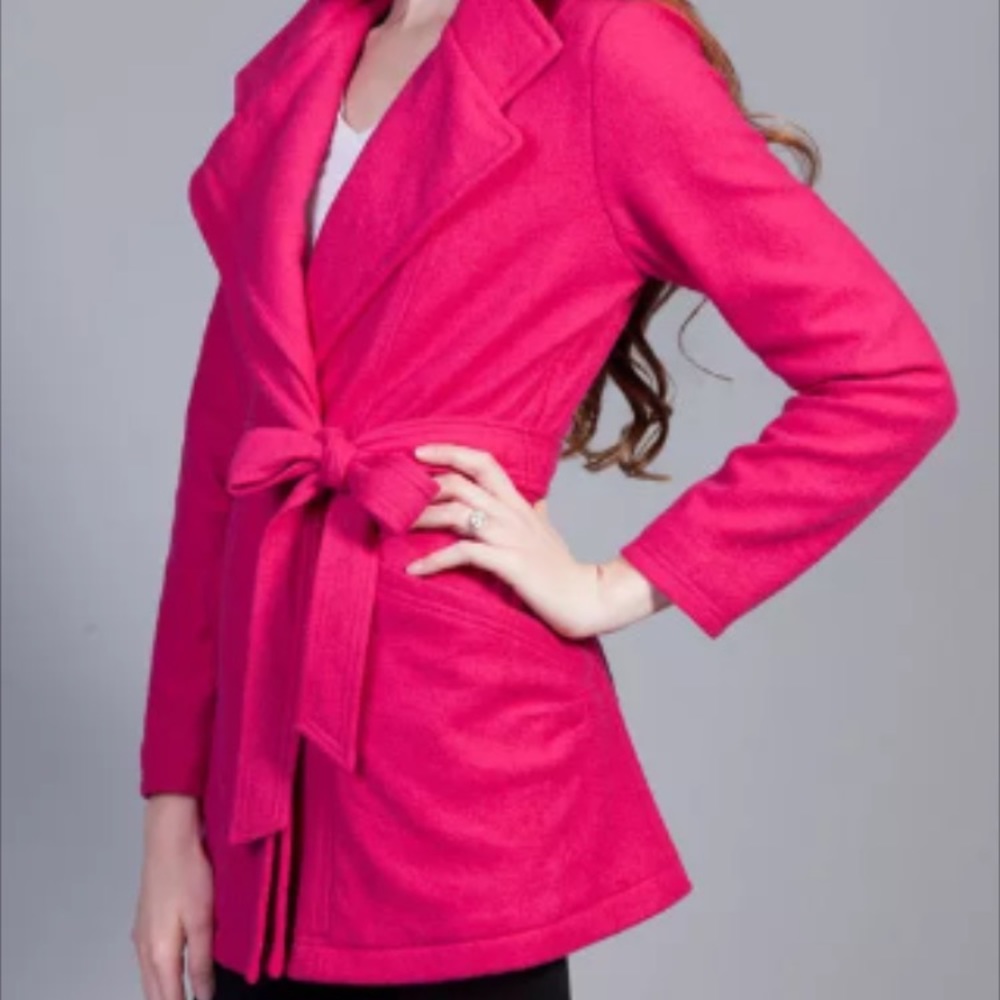 Winter Pink Peacoat Jacket Coat M - Picture 1 of 7