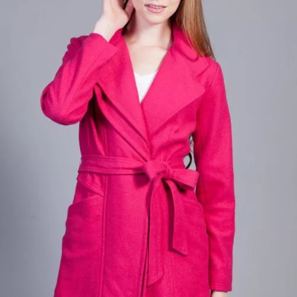 Winter Pink Peacoat Jacket Coat M - Picture 2 of 7