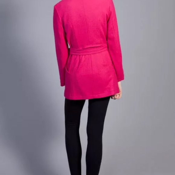 Winter Pink Peacoat Jacket Coat M - Picture 3 of 7