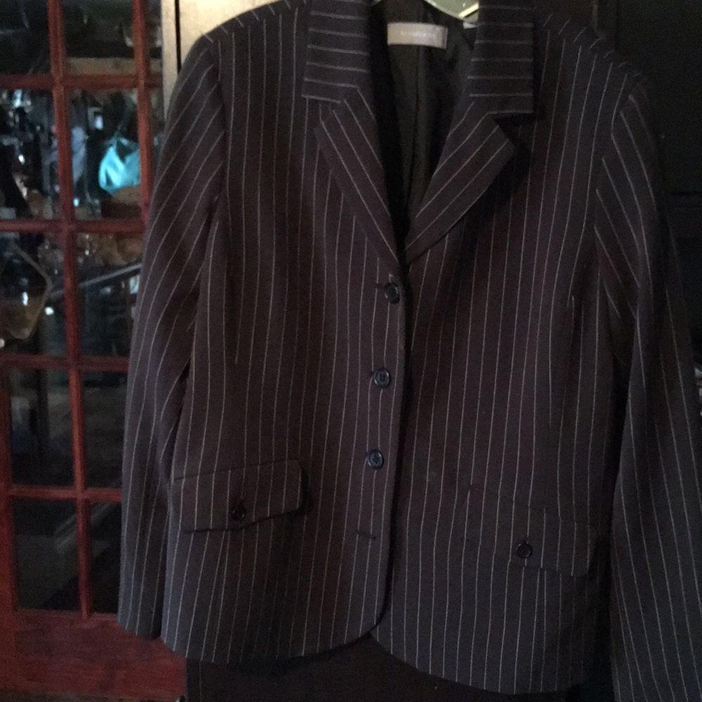 Brown strip Jacket