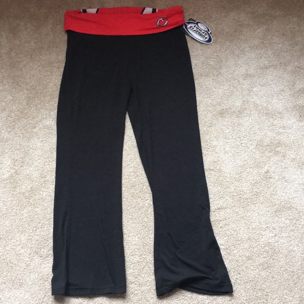 New Jersey Devils hockey flair leggings