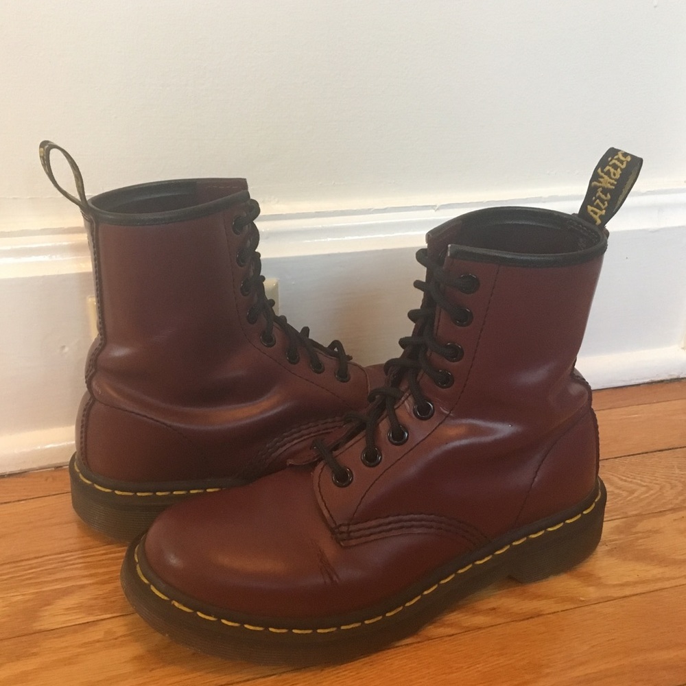 Dr. Martens Cherry Red 1460 Boots Size 6