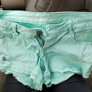 Mint Green Shorts
