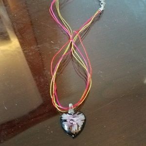 Italian Merona glass necklace.