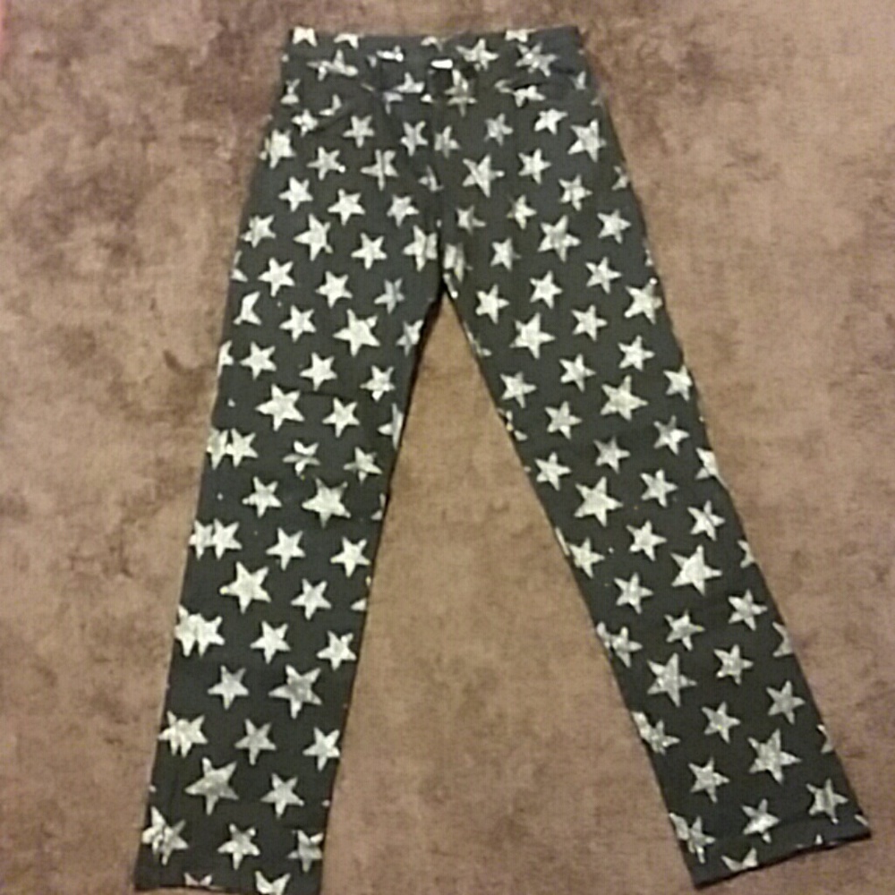 Sparky star stretch jeans. 32" length