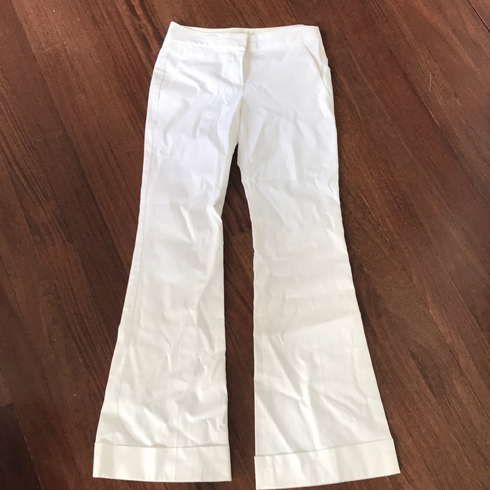 Theory white cotton sz. 0 trousers