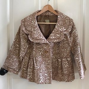 Anthropology cropped peplum jacket.