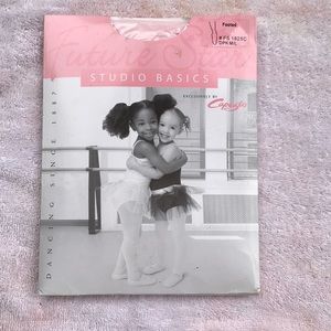 Capezio Future Star Pink Footed Tights Kids M/L